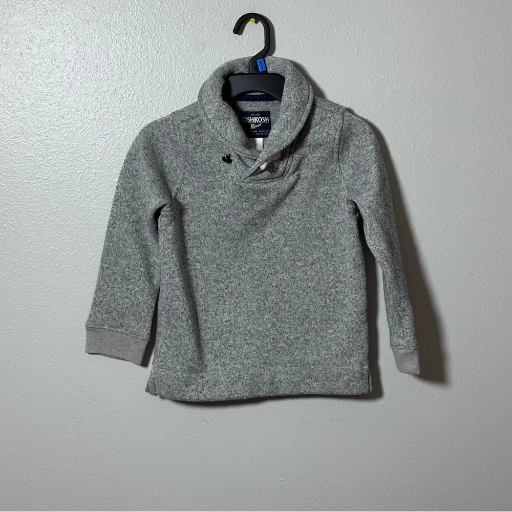 OshKosh B’gosh Boy Sweater Gray Pullover Winter Garment Size‎ 7.